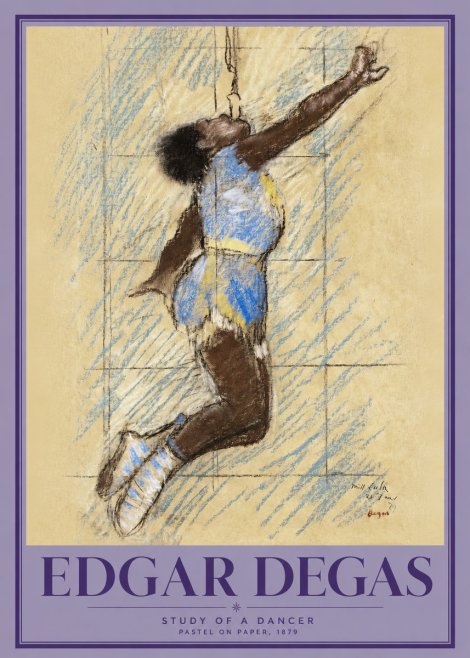 Edgar Degas Study of a Dancer No2 - Poszter