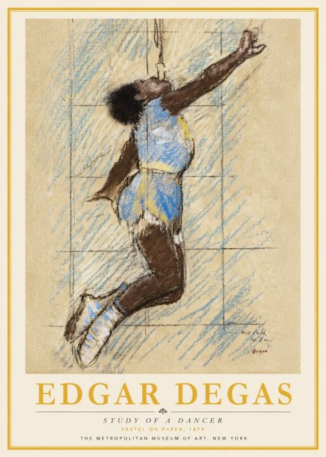 Edgar Degas Study of a Dancer No4 - Poszter