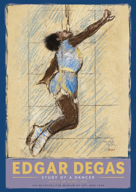 Edgar Degas Study of a Dancer No5 - Poszter
