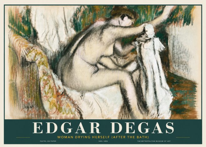 Edgar Degas Woman Drying Herself (After the Bath) No3 - Poszter