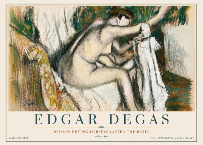 Edgar Degas Woman Drying Herself (After the Bath) No5 - Poszter