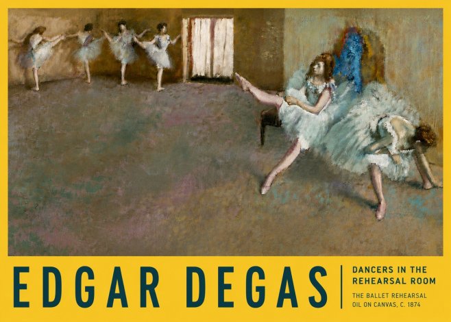 Edgar Degas The Ballet Rehearsal No5 - Poszter