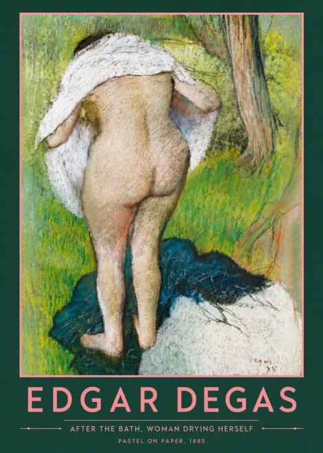 Edgar Degas After the Bath, Woman Drying Herself No4 - Poszter