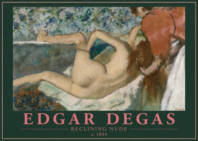 Edgar Degas Reclining Nude No2 - Poszter