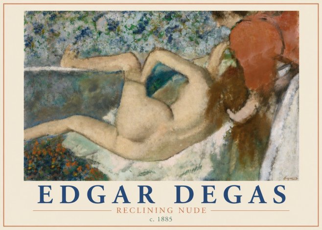 Edgar Degas Reclining Nude No3 - Poszter