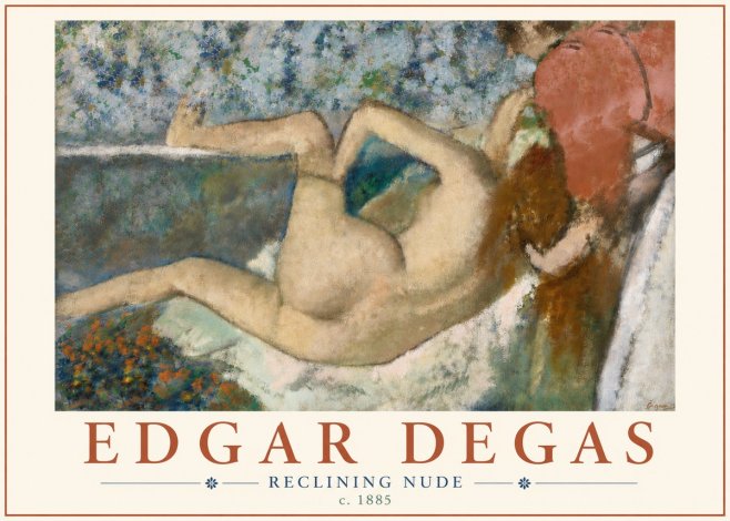 Edgar Degas Reclining Nude No6 - Poszter