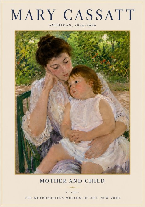 Mary Cassatt Mother and Child I No3 - Poszter