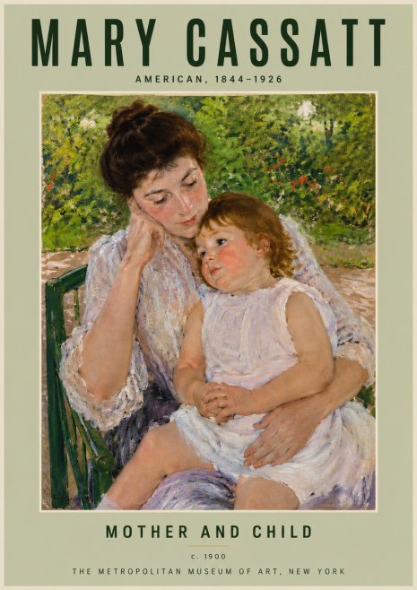 Mary Cassatt Mother and Child I No4 - Poszter