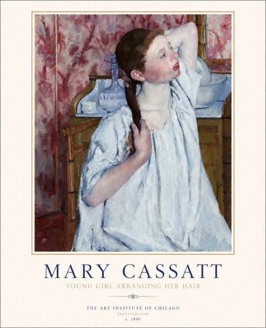 Mary Cassatt Young Girl Arranging Her Hair No1 - Poszter