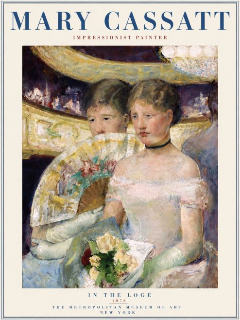 Mary Cassatt In the Loge No3 - Poszter