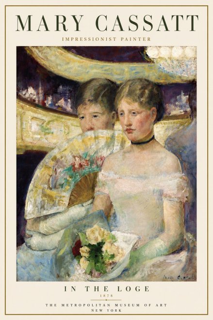 Mary Cassatt In the Loge No6 - Poszter