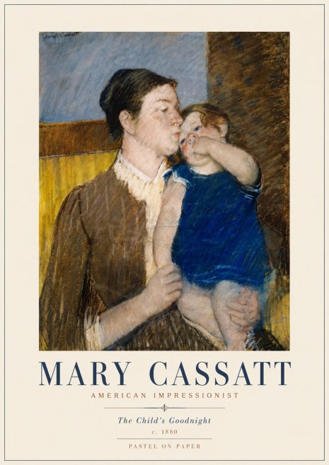 Mary Cassatt The Child's Goodnight No5 - Poszter