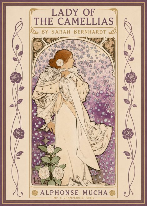 Mucha Lady of the Camellias No2 - Poszter
