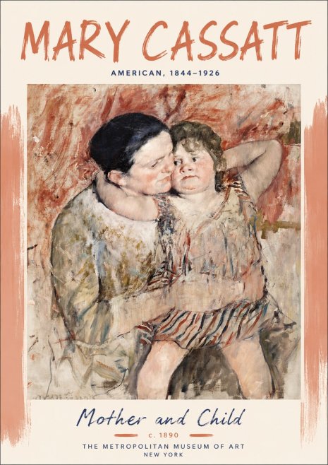Mary Cassatt Mother and Child II No5 - Poszter
