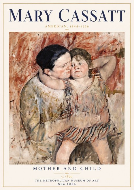 Mary Cassatt Mother and Child II No6 - Poszter