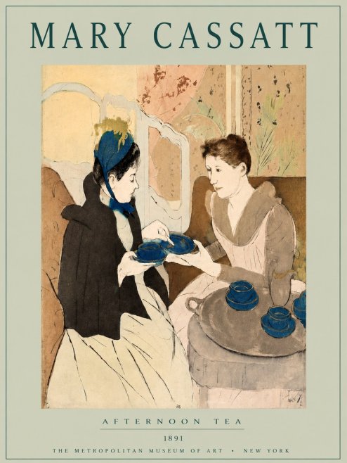Mary Cassatt Afternoon Tea No4 - Poszter