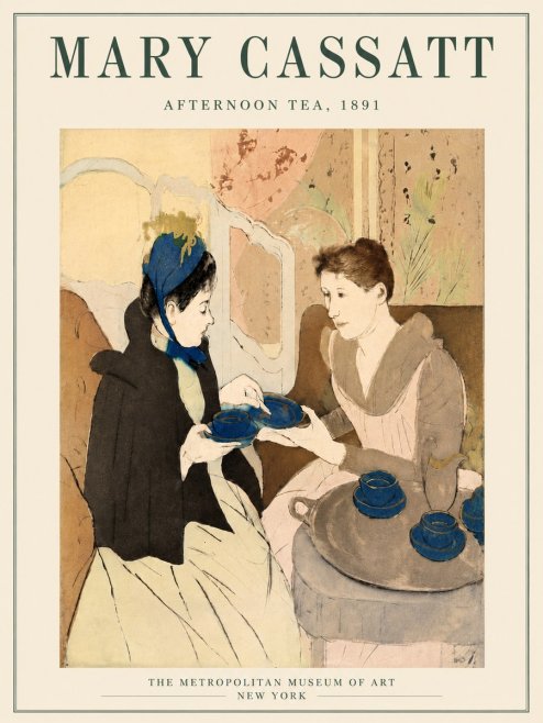 Mary Cassatt Afternoon Tea No6 - Poszter