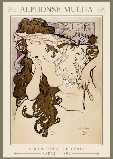 Mucha Salon Des Cent No1 - Poszter