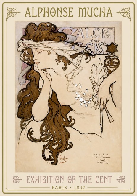 Mucha Salon Des Cent No2 - Poszter