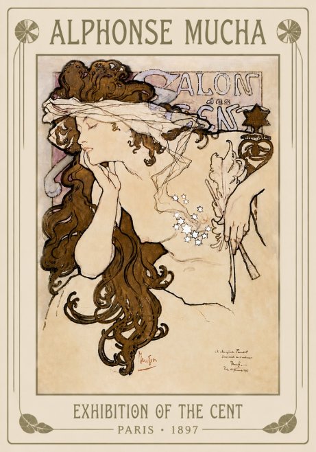 Mucha Salon Des Cent No6 - Poszter