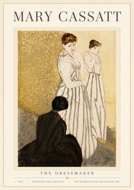 Mary Cassatt The Dressmaker No4 - Poszter