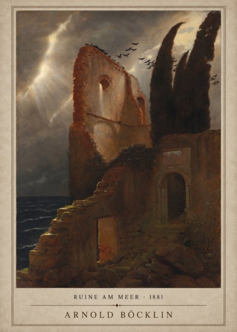 Arnold Böcklin Ruine Am Meer · 1881 No1 - Poszter