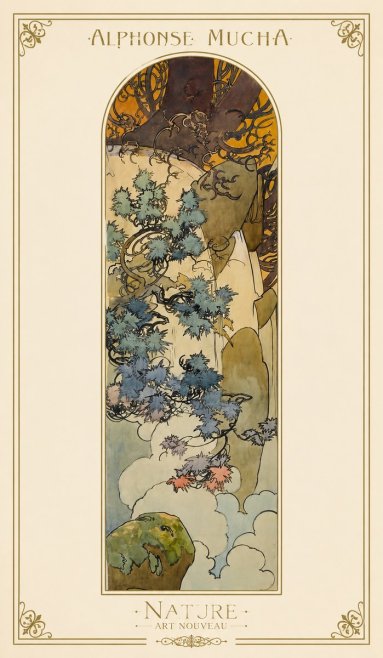 Mucha Nature No1 - Poszter
