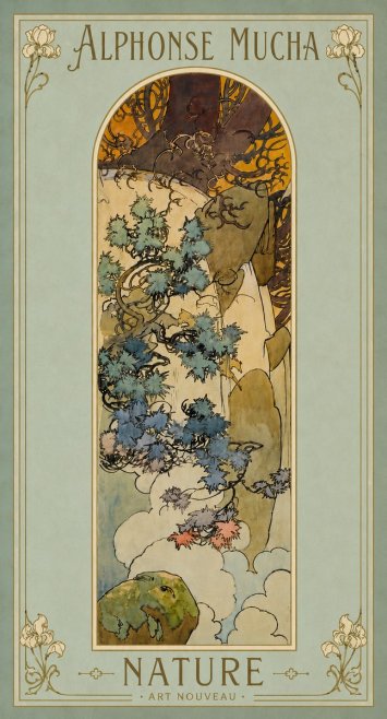 Mucha Nature No4 - Poszter