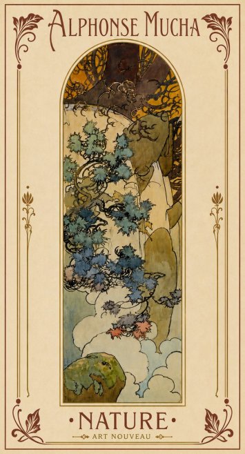 Mucha Nature No5 - Poszter
