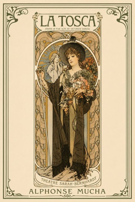 Mucha La Tosca No2 - Poszter