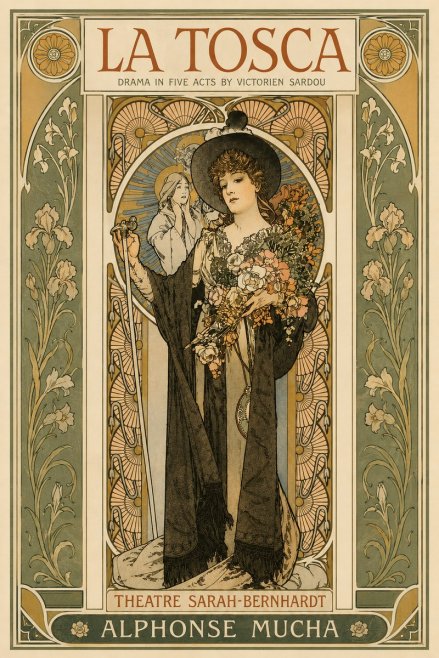 Mucha La Tosca No3 - Poszter