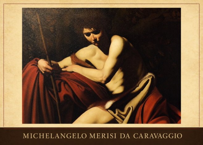 Michelangelo Merisi da Caravaggio Saint John the Baptist I No3 - Poszter