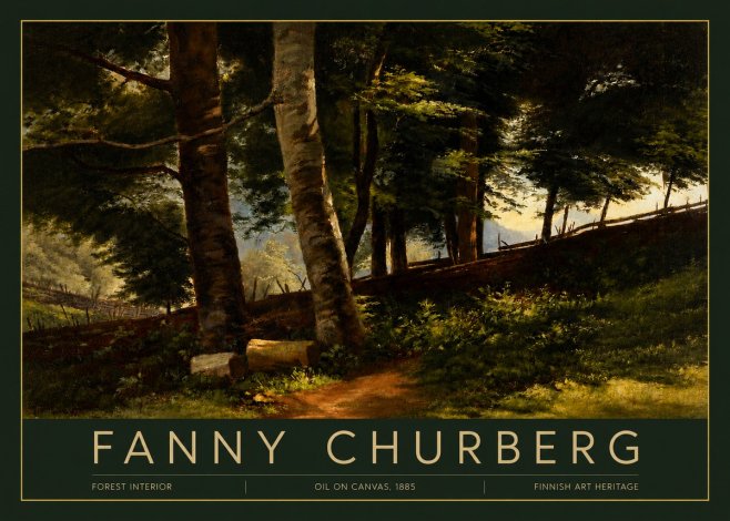 Fanny Churberg Forest Interior No3 - Poszter