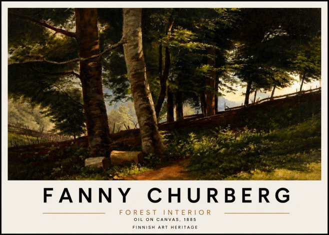 Fanny Churberg Forest Interior No4 - Poszter