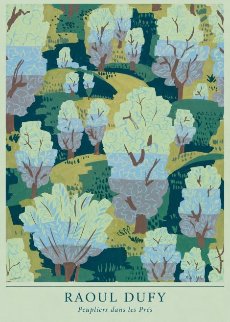 Raoul Dufy Peupliers Dans Les Prés No4 - Poszter