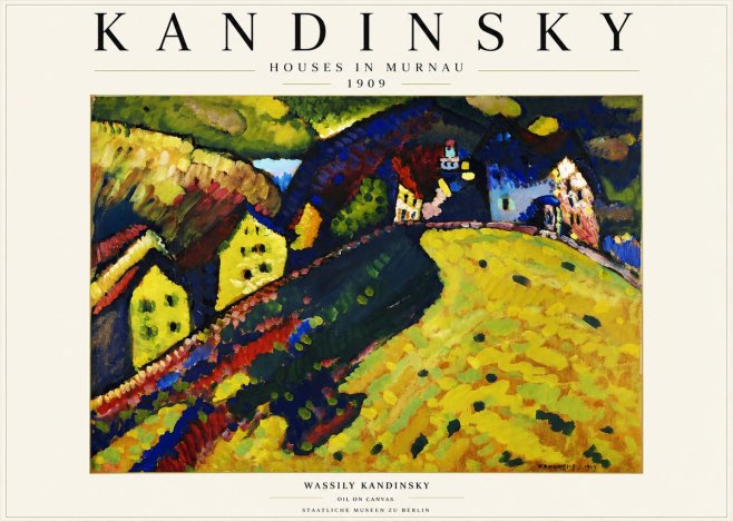 Kandinsky Houses in Murnau No3 - Poszter