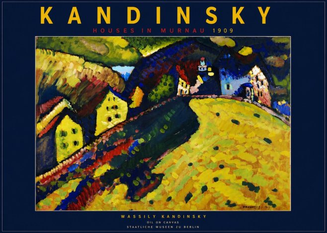Kandinsky Houses in Murnau No4 - Poszter