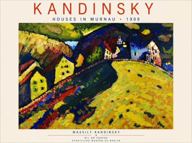 Kandinsky Houses in Murnau No5 - Poszter