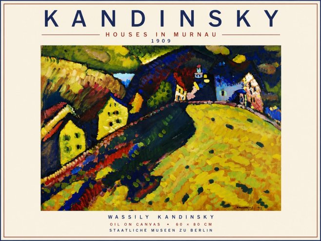 Kandinsky Houses in Murnau No6 - Poszter