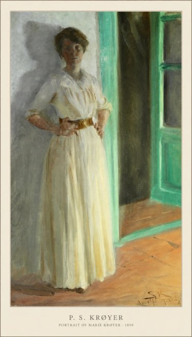 P.S. Krøyer Portrait of Marie Krøyer No3 - Poszter