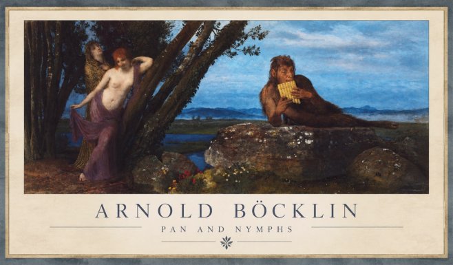 Arnold Böcklin Pan and Nymphs No1 - Poszter