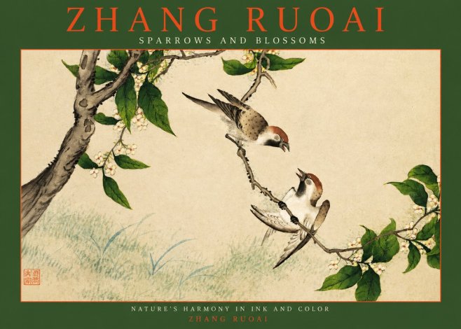Zhang Ruoai Sparrows and Blossoms No2 - Poszter