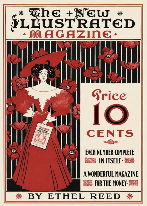 Ethel Reed The New Illustrated Magazine No1 - Poszter