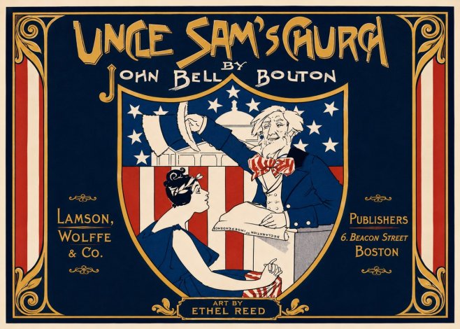 Ethel Reed Uncle Sam's Church No4 - Poszter