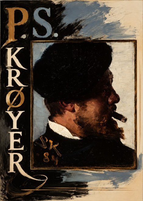 P.S. Krøyer Self-portrait with Cigar I No2 - Poszter