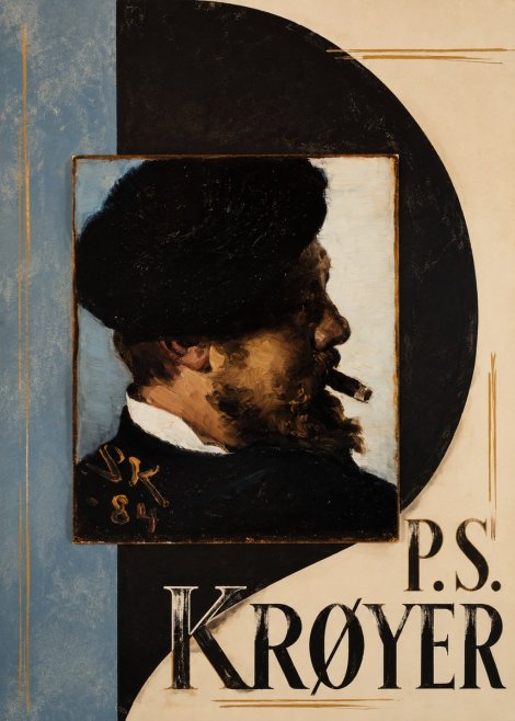 P.S. Krøyer Self-portrait with Cigar I No6 - Poszter
