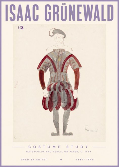 Isaac Grünewald Costume Study II No3 - Poszter