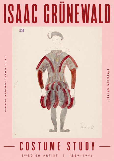 Isaac Grünewald Costume Study II No5 - Poszter