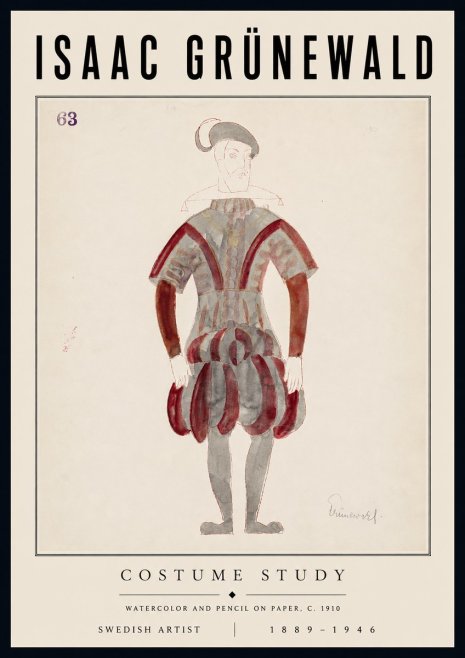 Isaac Grünewald Costume Study II No6 - Poszter