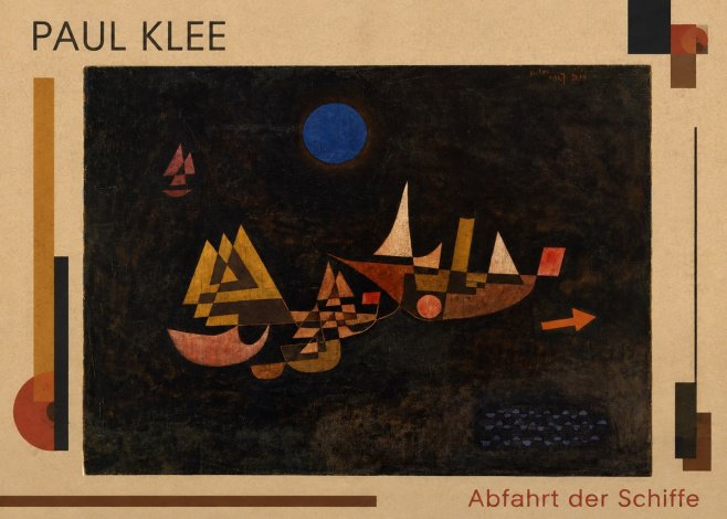 Paul Klee Abfahrt Der Schiffe No1 - Poszter